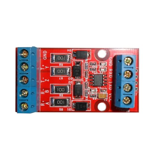 Converter Module 5V RS422 to TTL, Full Duplex Bi-Directional Signal Board, UART Serial Interface, Overvoltage Protection for MAX490
