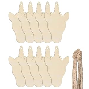 BABYVIVA 10 Stücke Holz Einhörner Verzierungen