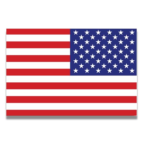 Image of Magnet Me Up Reverse American Flag Decal, 4x6 Inch, Red, White, Blue, Heavy-Duty Automotive Magnet for Car, Truck, SUV, or Any Magnetic Surface, Show Your Patriotism, Proudly Made in The USA