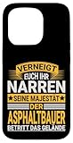 Asphaltbauer Design für einen Straßenbauer Hülle für iPhone 15 Pro