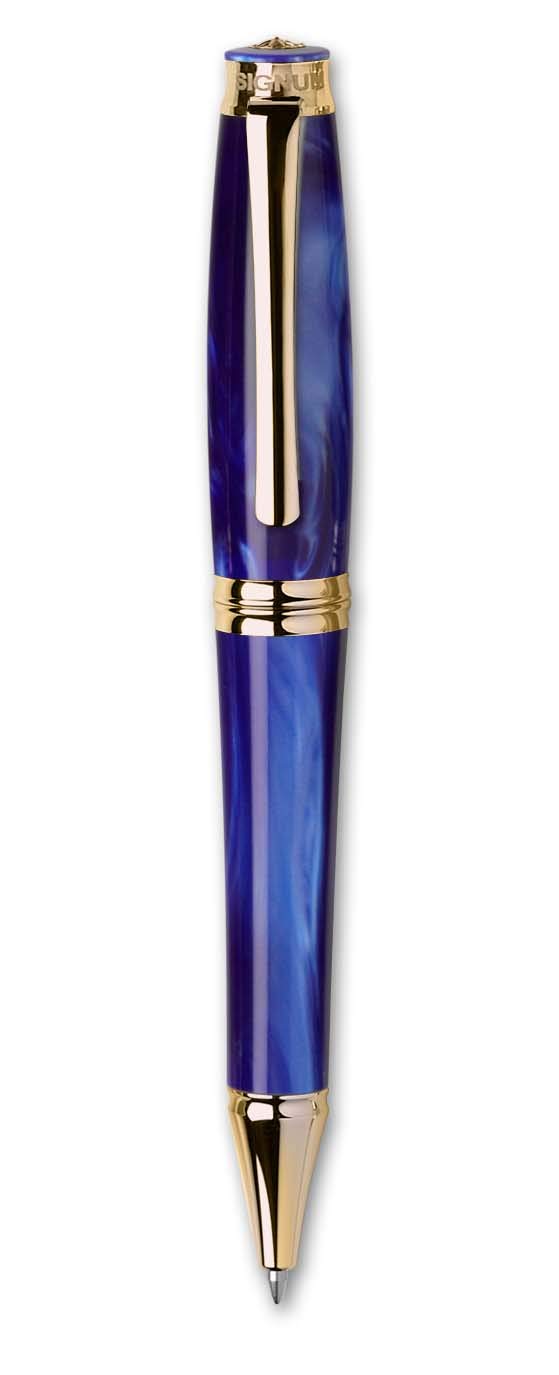 Bolígrafo solar Signum Marmo Blue con diseño exclusivo de efecto mármol 5