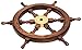 Bhartiya Handicrafts Nautical Ship Wheel for Wall Decor Rustic Wooden Pirate Boat Steering Wheel with Brass Hub – Handmade Captain’s Wheel for Nautical, Beach & Coastal Décor (18 Inch)