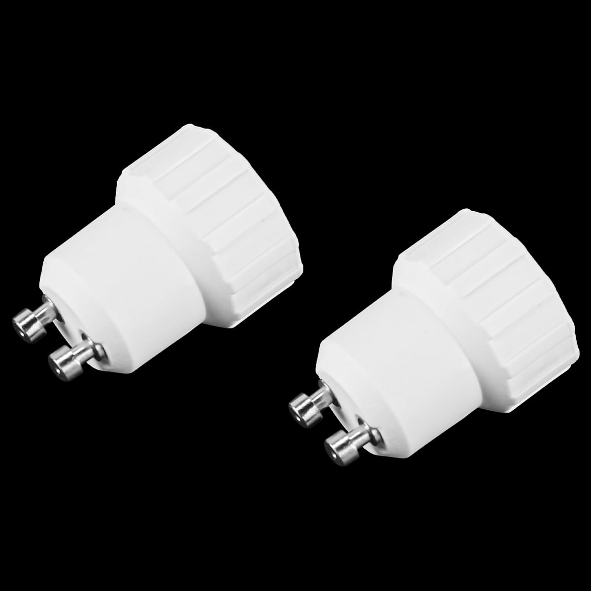 Adaptateur GU10 Vers E14 - Lot De 4, En Plastique PBT Ignifuge, Pour Ampoules LED, Max 200W