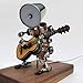 Myste Modèle de Puzzle en Métal 3D avec lumière LED - Bande de Robot de Guitare, Robot de Puzzle en Métal Mécanique 3D Modèle Fini Puzzle Modèle Détachable DIY dassemblage Jouet de Construction
