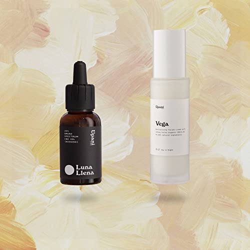 Pack Crema CBD facial + Aceite de CBD Premium 20% (30ML). Crema revitalizante, calmante y reparadora para pieles secas y mixtas. CBD en frasco de cristal traslúcido de 50ml. CBD 100% orgánico Suizo
