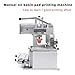 Manual Pad Printer Single Color Pad Printer Printing Machine, DIY Transfer Machine 80x120 mm Printing Area Adjustable Pad Printing Machine for Printing Words, Numbers, Logos on Various Surfaces