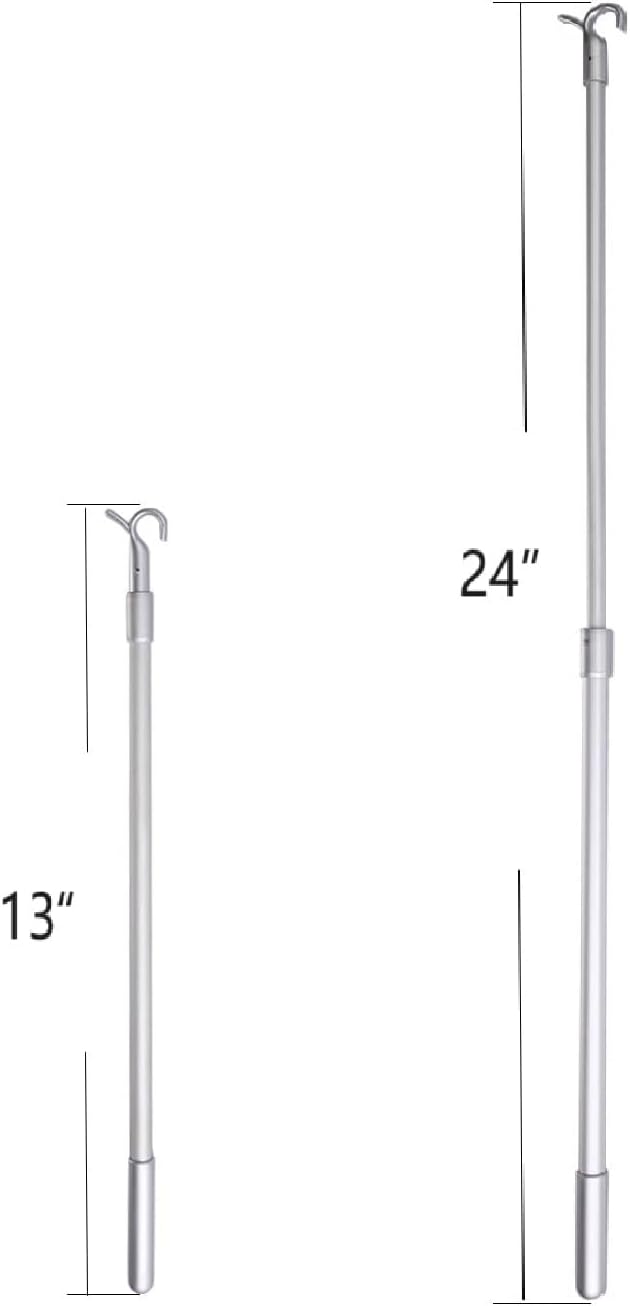 Draw Rod for Cordless Roller Shade Blinds Adjustable Push-Pull Rod, Easy to Pull The window Shades Up and Down (13"-24")