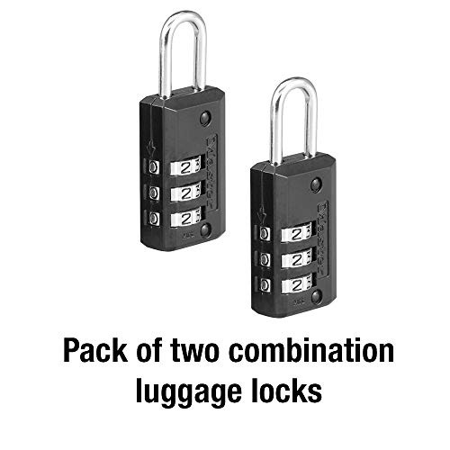 Master Lock 646T Set Your Own Combination Luggage Lock, 2 Count (Pack Of 1), Black #TOP4