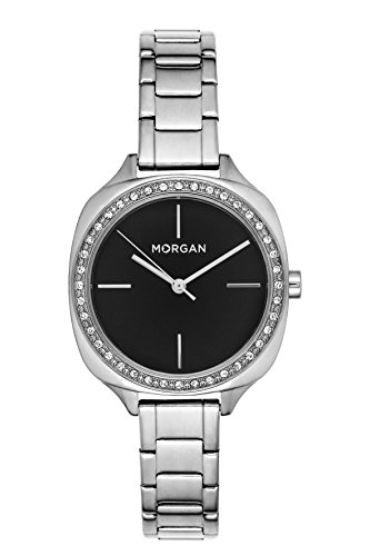 MORGAN Femme Date Standard Quartz Montre avec Bracelet en Acier Inoxydable MG 003S-AM