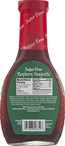 Maple Grove Farms Sugar Free Salad Dressing, Raspberry Vinaigrette, 8 Ounce (Pack of 12)