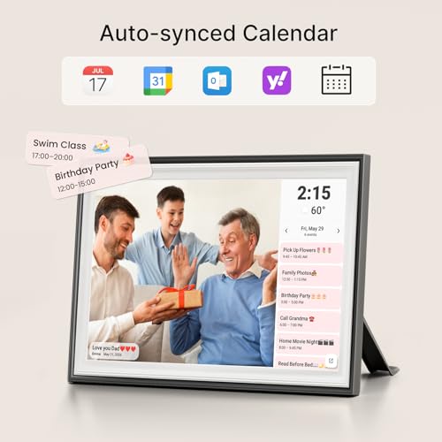 Image of Frameo 10.1 inch Digital Picture Frame, Smart WiFi Digital Photo Frame with 1280x800 HD IPS Touch Screen 32GB Storage Auto-Rotate Wall Mounted, Share Photos /Videos from Phone Anywhere(Black&White)