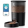 IMIPAW Automatic Cat Feeder, 5G WiFi Cat Food Dispenser with APP Remote Control, Pet Dry Food Smart Feeder, Programmable Timed Feeding, Dual Power Supply, 1-10 Meals Per Day, Desiccant Bag, Small pets