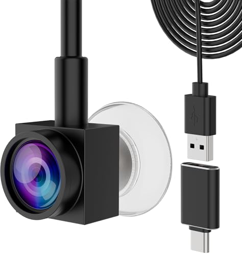 Uyissykia 1080P Eye Contact Webcam Auto Focus with Suction Cup of Center Screen