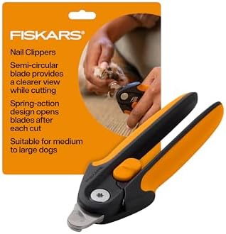 Fiskars Pet Large Nail Clippers, Cat and Dog Trimmers for Groomin...