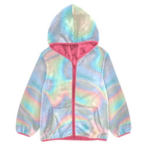 GuoChe Holographic Blue Baby Boy Sherpa Jacket