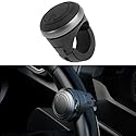 ZXLZHGS Auto Lenkrad Drehknopf, Kompatibel mit KIA Optima K4 Cadenza Opirus, Rutschfester Auto Lenkrad Drehknopf Power Ball Auxiliary Booster Handle,Black