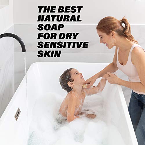 Southern Natural Goat Milk Soap Bar - 2 Pack Rosemary Mint - Gentle On Eczema, Psoriasis & Sensitive Skin. For Face & Body. 4-4.5 Oz Bars With Bonus Soap Sock. #TOP1