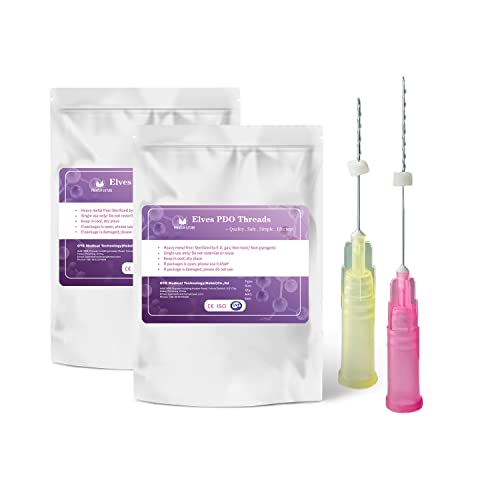 elves PCL Threads for Face/Body Lifting Mono Screw Type PCL Screw Threads Smooth Tighten Lifting/Filling Wrinkles 20Pcs (30G 20mm)