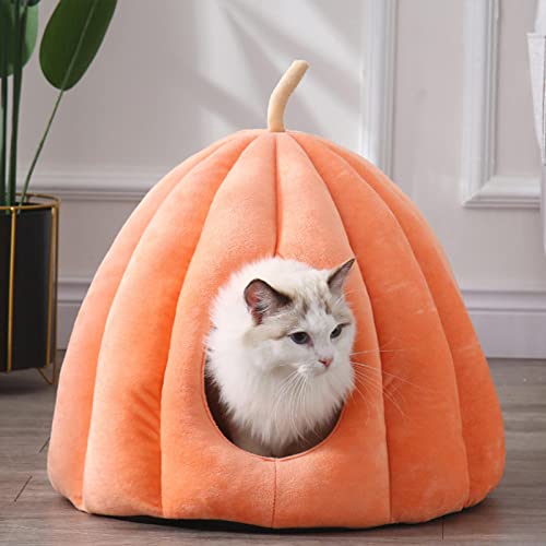 Gato Iglu - Cabana de gato fechada com travesseiro almofadado lavável removível - Casa para animais