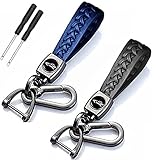 🚙【Excelente diseño】: El cordón de la llave está trenzado para que no se resbale cuando lo levante, lo que agrega sensación y estabilidad. Viene con 1 hebilla de herradura y 1 cordón, además de las llaves del auto, también hay llaves del hogar y la oficina que se pueden juntar y colgar alrededor de la cintura para sus actividades al aire libre.