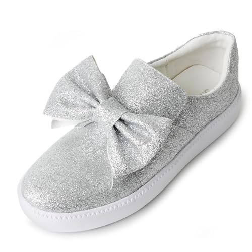 Image of J. Adams Wally Platform Sneakers for Women - Comfortable Slip On Shoes with Bow
