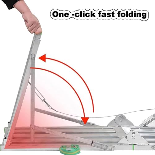 Escalera de andamio plegable que elimina tambaleos con patas antideslizantes 8