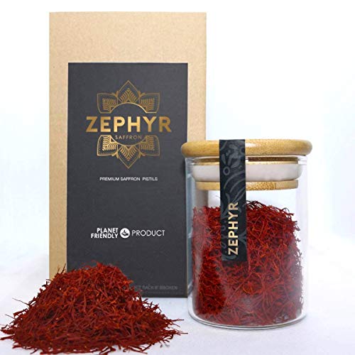 Zephyr azafrán en pistilos enteros, paquete de 10 gramos