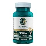 NEURIVA Ultra Decaffeinated Clinically Tested Nootropic Brain Supplement for Mental Alertness, Memory, Focus & Concentration, Cognivive, Neurofactor, Phosphatidylserine, Vitamins B6 B12, 60 Capsules