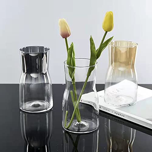 Miniatura 8 de Darenyi Jarrones De Cristal 20cm Jarrones Para Flores Jarrón De Flores De Cristal Para Decoración De Mesa, Centros De Mesa, Decoración De Boda