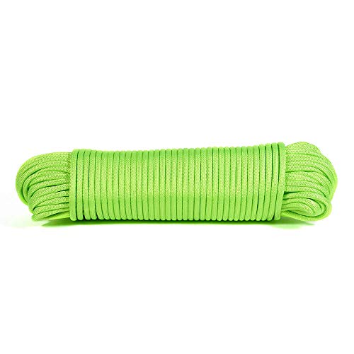 Corda Cordel Cordim Paracord 30m Até 249kg 7 Filamentos AVB (Verde Ervilha)
