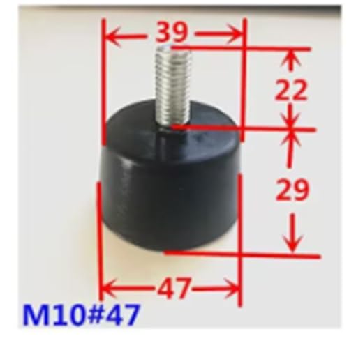 Patas de muebles ajustables con tornillos M10: juego de 8 niveladores silenciosos para tu hogar 8