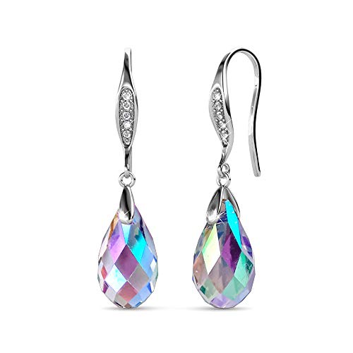 YOURDORA Pendientes Colgantes de Plata de ley 925 para Mujer con Aurore...