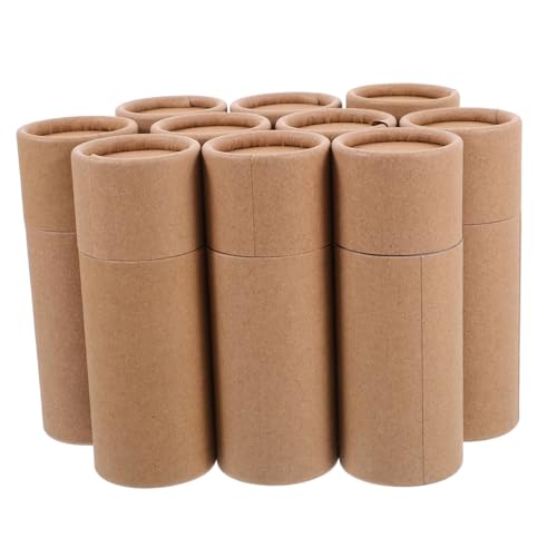 OSOLADY Cardboard Craft Paper Tube Boxes 10 Pack for Storage Mailing Event Packaging