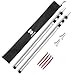 SaphiRose Adjustable Tarp Poles Set of 2 for Tents,Camping,Shelters,Hiking,Awnings(Aluminum Pole)