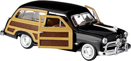 1949 Woody Wagon Black 1/24 Diecast Model Car by Motormax