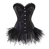 corsetto donna sexy Questo elegante corpetto è ampiamente utilizzato in matrimoni, feste di Natale, discoteche, cosplay e feste in costume di Halloween. Spettacoli teatrali, occasioni intime o maleducate. Una gonna o qualsiasi altro tipo di leggings con un corpetto sembra grande.