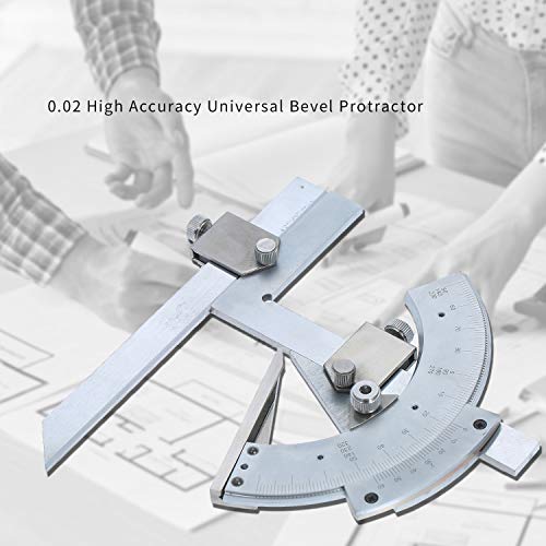 Protractor Universal Profesional de Acero Carbono 0-320° miniatura 7