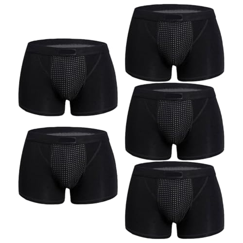 Calzoncillos tipo bóxer para hombre Gcroet transpirables pack de 5 piezas para el día a día 1