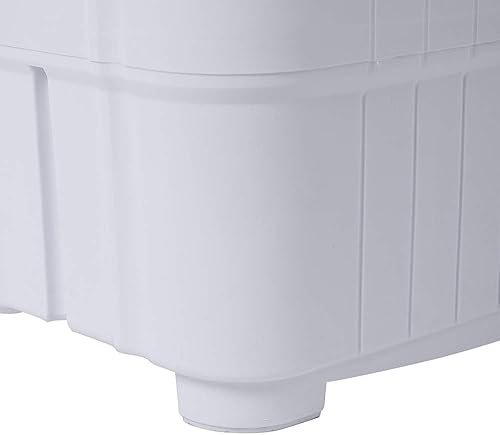 Miniatura 3 de Estándar americano XPB35-ZK35 14.3Lbs lavadora 110V 110V, 360W doble cubo plástico gris cubierta semiautomática