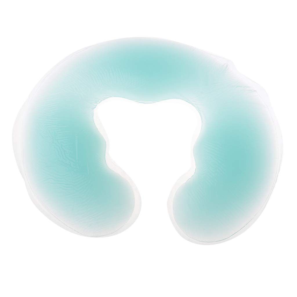 LoveinDIY Purple Green Silicone Gel Face Cradle Cushion Pillow For Massage Table Bed - Green : Beauty & Personal Care