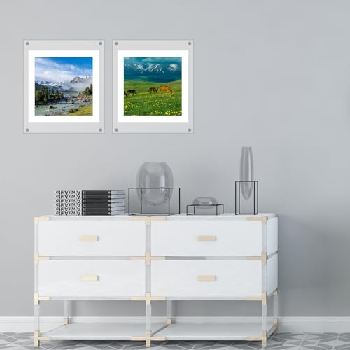 LOPYXBR 2 Stück A3 Acrylglas Platte 4 mm, 40 x 30 cm Acrylplatte Transparent, Acrylglas Zuschnitt Nach Mass für Househld Dekoration, Display