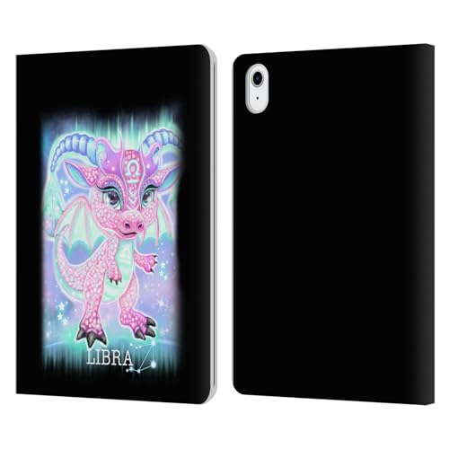 Étui portefeuille en cuir Dragons du Zodiaque Balance pour Apple iPad Air 11