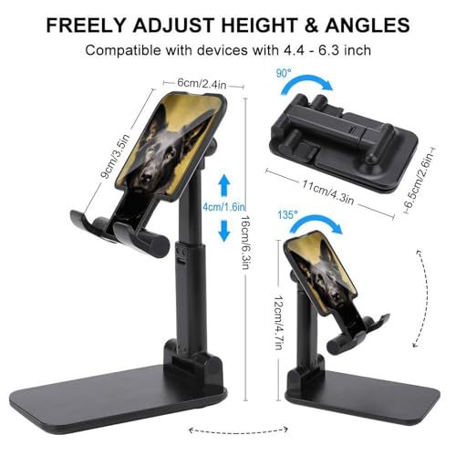 Support téléphone portable de bureau pour éviter les douleurs cervicales pliable noir