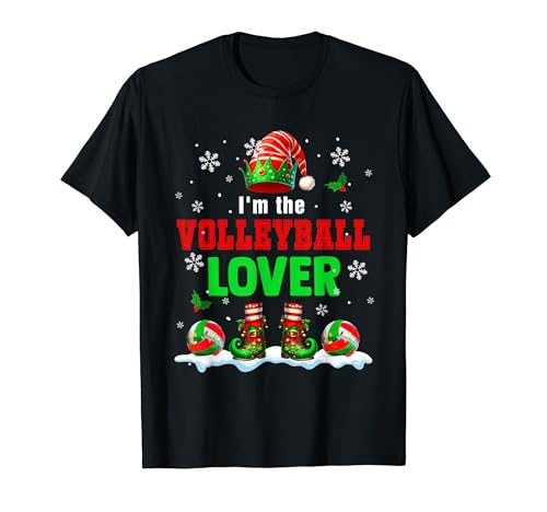I'm The Volleyball Lover Christmas Elf Kids T-Shirt