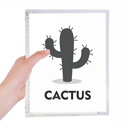 Carnet à spirales rechargeable motif cactus contre le gaspillage