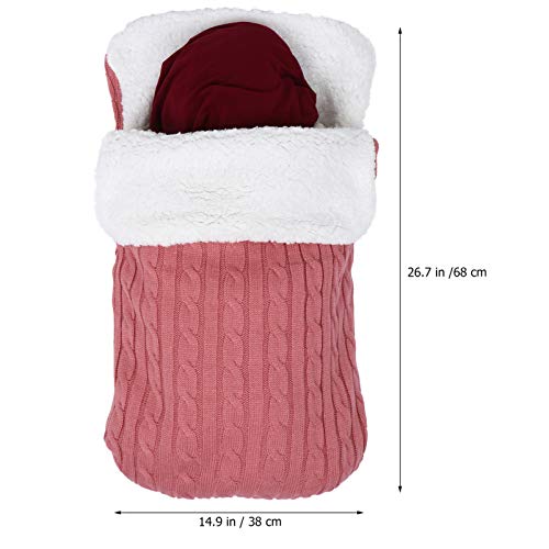 Toyvian Saco de Dormir para Recém-Nascidos Cashmere Embrulhar Bebê Quente Embrulhar Carrinho à Prova