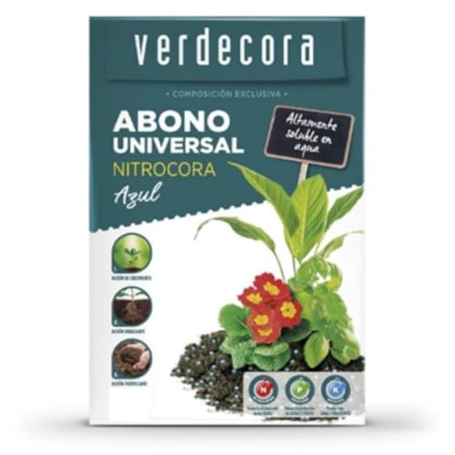 Verdecora Abono Nitrocora Azul Universal 15kg | Fertilizante mineral | Favorece equilibrio nutricional de tus plantas (PORTES INCLUIDOS)