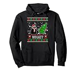 Cat What Xmas Men & Women Ugly Pajama Meme Shirt