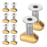 Parliky 8 Piezas Tornillos para Muebles Kit de Tornillo pequeños