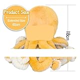 Zaloife Kuscheltier Octopus, Krake Plüschtier Plush, Stofftier Plüsch Spielzeug Puppe Geburtstage Party Festival Geschenk für Mädchen Jungen Kinder Fans